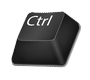 Imagen de la tecla Ctrl para localizarla en el teclado del pc